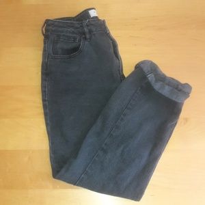 Black lightly faded Pacsun mom jean